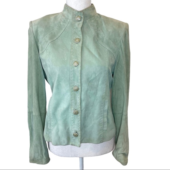 ST. JOHN Goat Suede Jacket - Picture 1 of 16